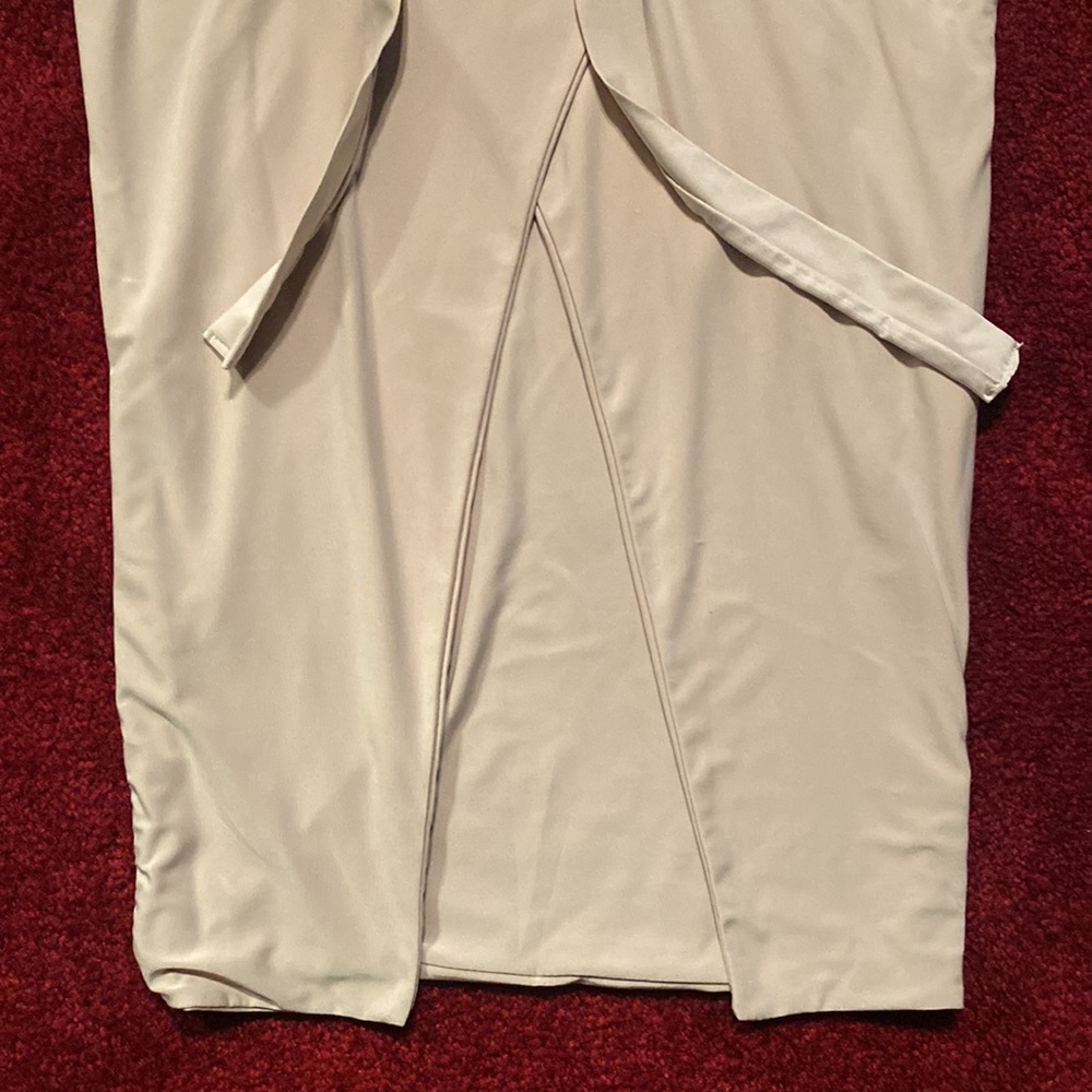 Windsor Asymmetrical Cream Skirt - Picture 4 of 10